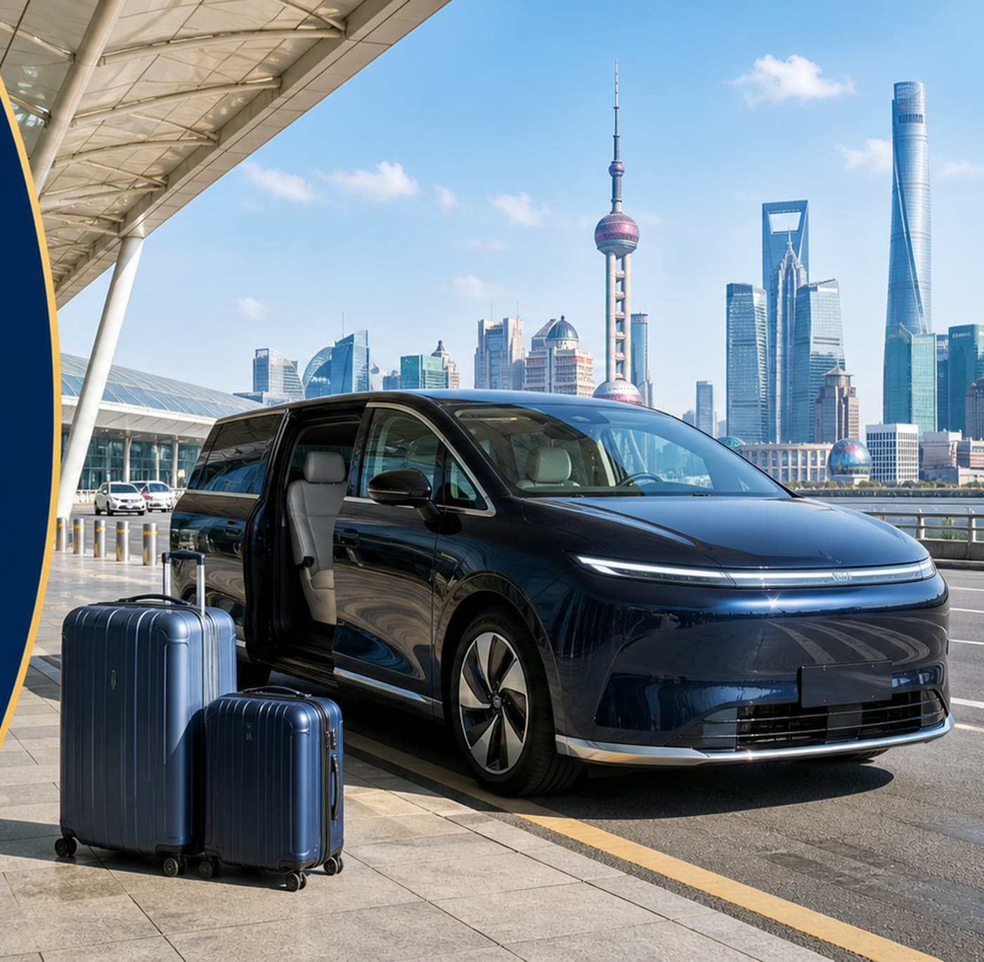 Luxury electric MPV for Shanghai private transfers